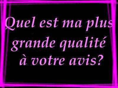 Qualité??